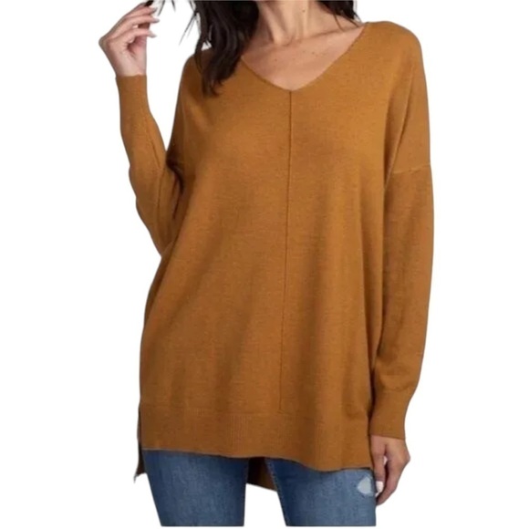 Dreamers v neck line cozy sweater size  Medium - Picture 1 of 9